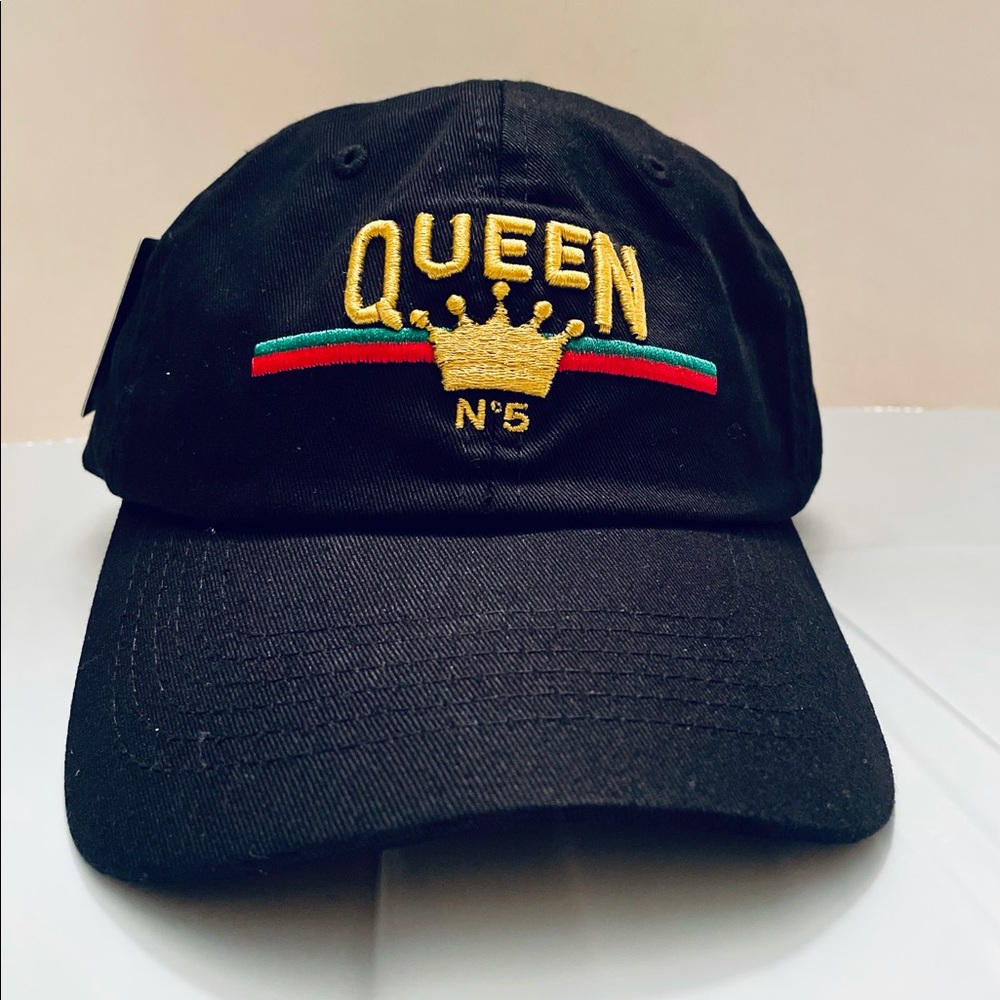 Women’s QUEEN Baseball Cap:Black